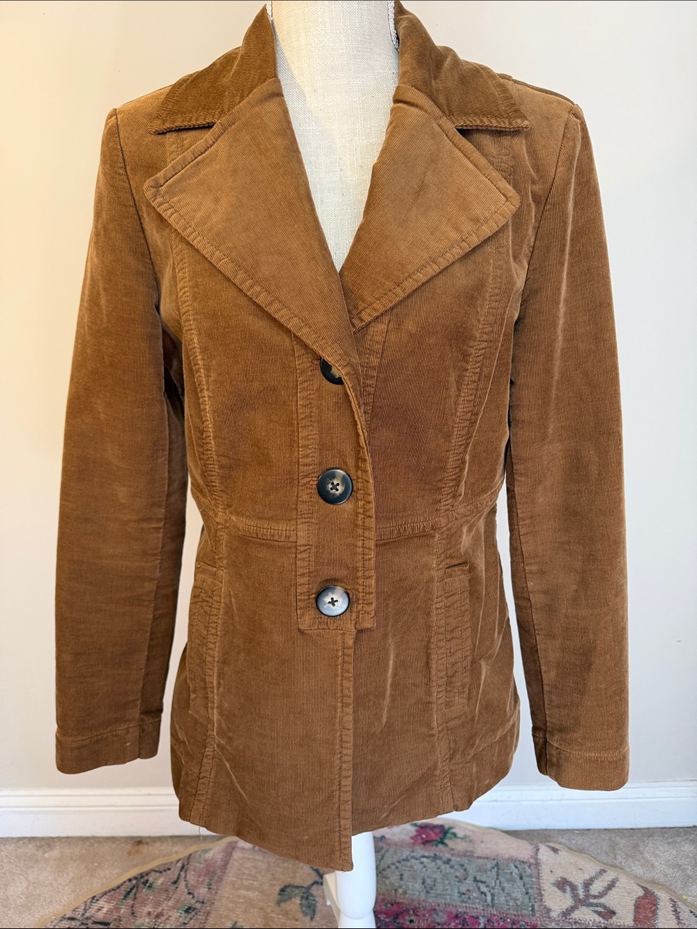 CAbi Corduroy Blazer in Warm Chestnut